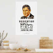 Poster Will Rogers Field 1941 WPA (Cuisine)
