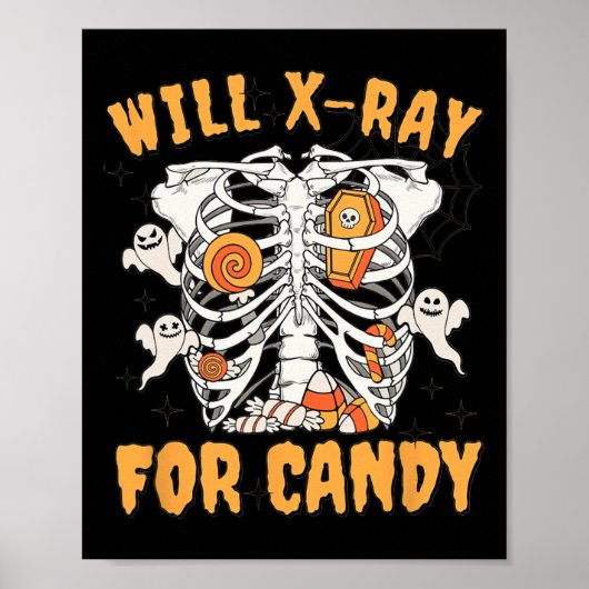 Poster Will Xray Pour Candy Halloween Technicien En Radio (Devant)