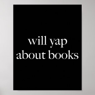 Poster Will Yap À Propos De Livres, Lecture Esthétique, L