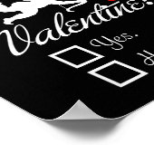 Poster Will You Be My Valentine Funny Heart Cud V-day  (Coin)