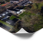 Poster Willemstad Nederland drone Relevé. (Coin)