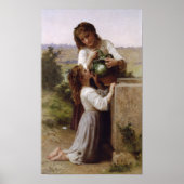 Poster William-Adolphe Bouguereau-At The Fountain Lg (Devant)