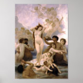 Poster William-Adolphe Bouguereau-La naissance de Vénus (Devant)