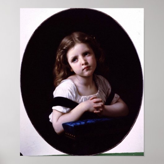 Poster William-Adolphe Bouguereau-La Prière (Devant)