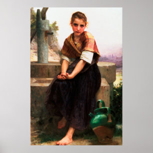 Poster William-Adolphe Bouguereau : Le Pitcher brisé