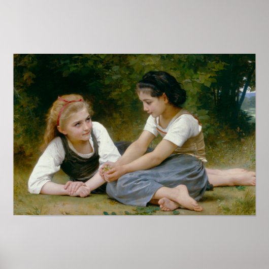 Poster William-Adolphe Bouguereau - Les cueilleurs de noi (Devant)
