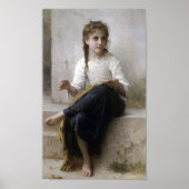Poster William-Adolphe Bouguereau-Sewing (Devant)