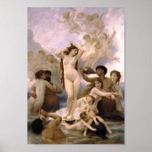 Poster William-Adolphe Bouguereau-The Birth of Venus