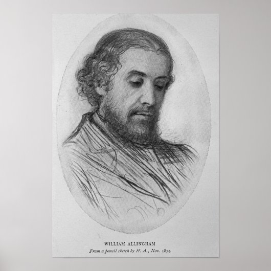 Poster William Allingham, 1874 (Devant)