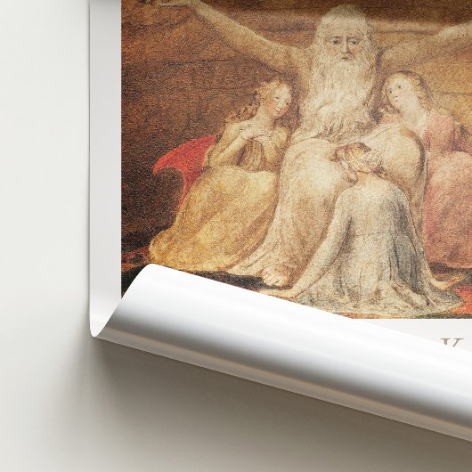 Poster William Blake Job et ses filles Art