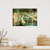 Poster William Blake Oberon, Titania et Puck avec Fairie (Cuisine)