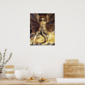 Poster William Blake Red Dragon (Cuisine)