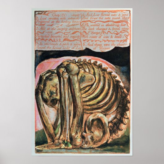 Poster William Blake | The creation of Urizen in material (Devant)