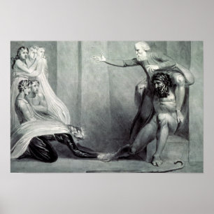 Poster William Blake   Tiriel, soutenu de nouveau au