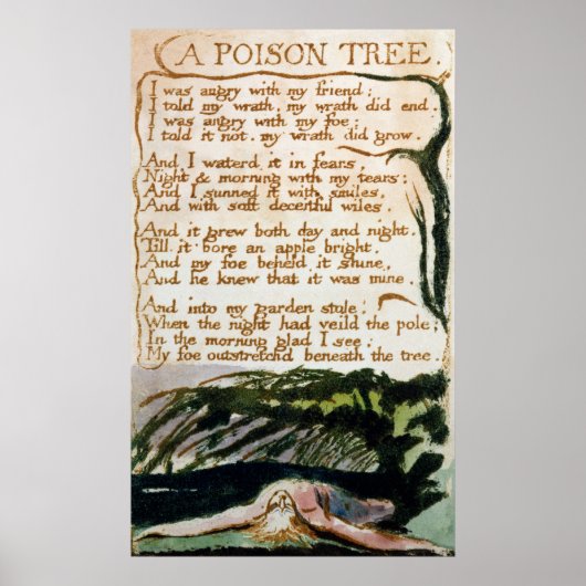 Poster William Blake | Un Poison (Devant)