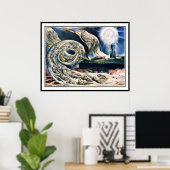 Poster William Blake : Un tourbillon d'amoureux (Bureau à domicile)