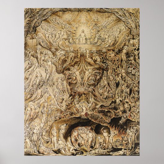 Poster William Blake : Vision du jugement Dernier (Devant)
