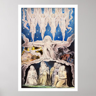 Poster William Blake : When the Morning Stars Sang...