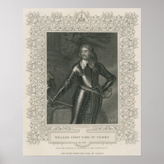 Poster William Craven, 1er comte du Corbeau (Devant)
