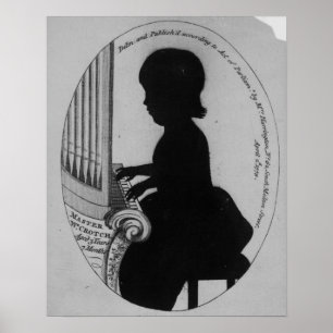 Poster William Crotch jouer l'orgue