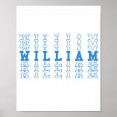 Poster William Custom Boy Nom (Devant)