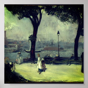 Poster William Glackens - East River Park (vers 1902)