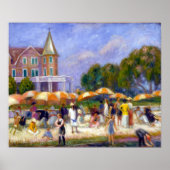 Poster William Glackens Parasols de plage à Blue Point (Devant)