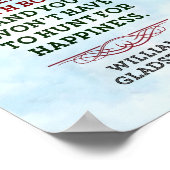 Poster William Gladstone Citation Inspirationnelle "Bonhe (Coin)