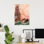 Poster William Heath Robinson - A Song of the English (Bureau à domicile)