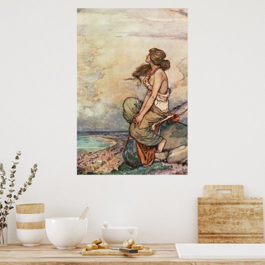 Poster William Heath Robinson - Capetown (Cuisine)