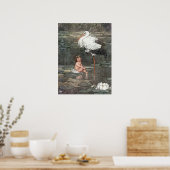 Poster William Heath Robinson - La fille du roi des marai (Cuisine)