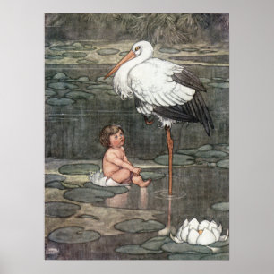 Poster William Heath Robinson - La fille du roi des marai