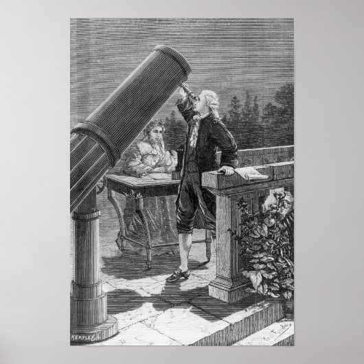 Poster William Herschel découvre la planète Uranus (Devant)