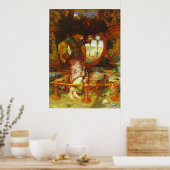 Poster William Holman Hunt La Dame de Shalott (Cuisine)