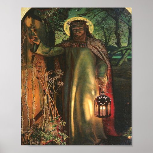 Poster William Holman Hunt La Lumière Du Monde (Devant)