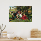 Poster William Holman Hunt Le Berger De Hireling (Cuisine)