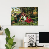 Poster William Holman Hunt Le Berger De Hireling (Bureau à domicile)