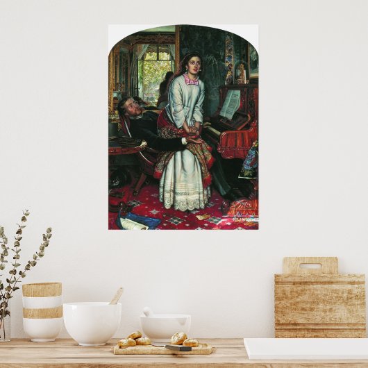 Poster William Holman Hunt Réveiller la conscience (Cuisine)