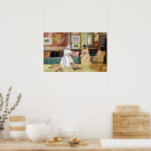 Poster William Merritt Chasse Un Appel Amical (Cuisine)