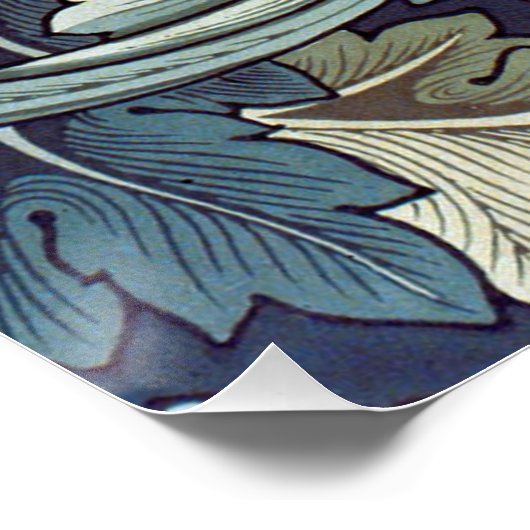 Poster William Morris Acanthus Feuilles (Coin)