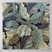 Poster William Morris Acanthus Feuilles (Devant)