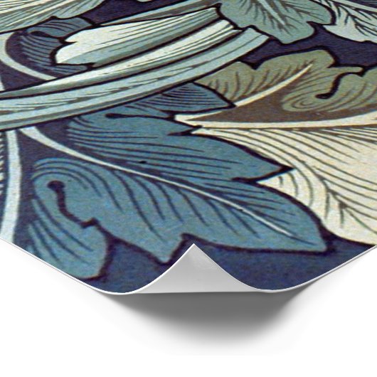 Poster William Morris Acanthus Feuilles (Coin)