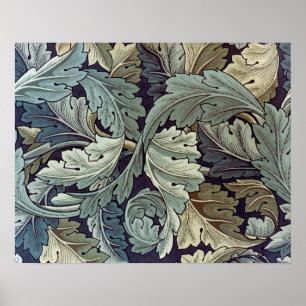 Poster William Morris Acanthus Feuilles