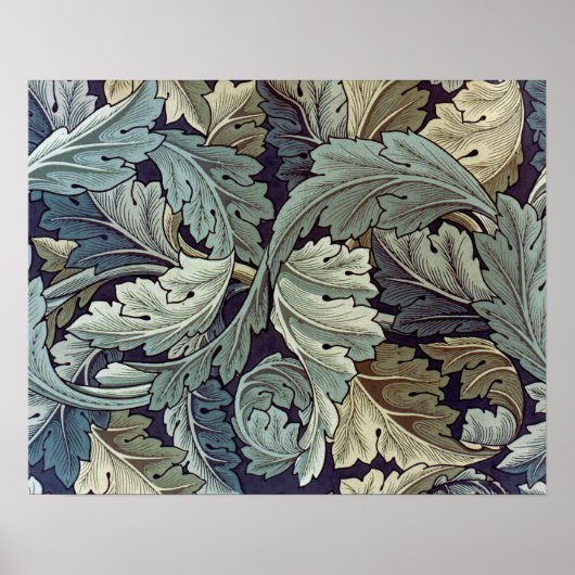 Poster William Morris Acanthus Feuilles (Devant)
