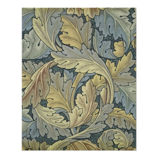 Poster William Morris Acanthus Leaves (Devant)