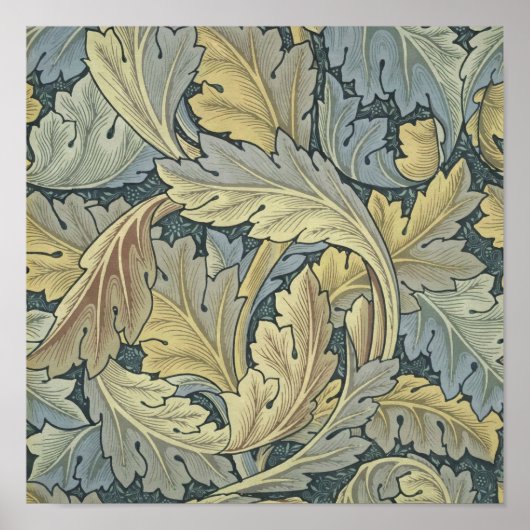 Poster William Morris Acanthus Leaves (Devant)