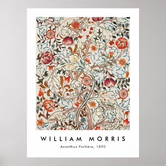 Poster William Morris Acanthus Portiere (Devant)