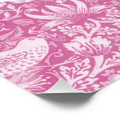 Poster William Morris Alphabet Strawberry Thief Rose (Coin)