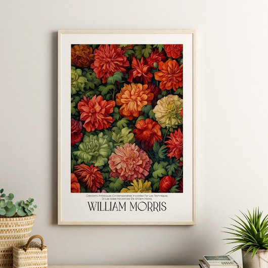 Poster William Morris Antique Motif Floral