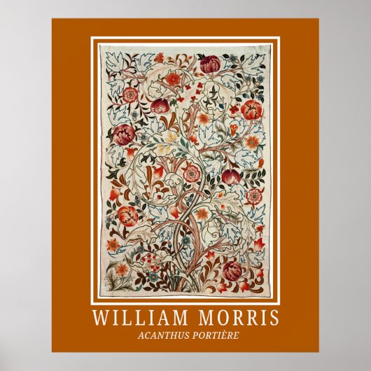 Poster William Morris Art Acanthus Portière (Devant)